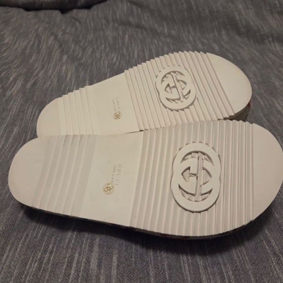 Gucci Women’s Multicolor Angelina GG Platform Slide Sandals - Picture 5 of 5